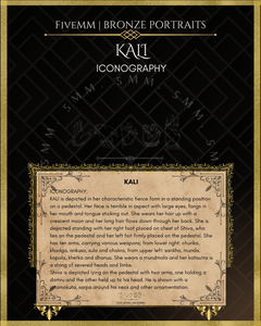 Kali Panchaloha Bronze Icon - 6"