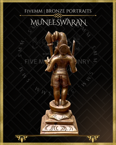 Muneeswaran Panchaloha Bronze Icon - 6.5"