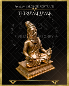Thiruvalluvar- Tamil Poet and Sage - Panchaloha Bronze Icon -3.5" - Antique finish