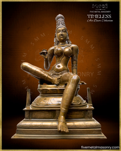 Parvati as Boga Shakti Panchaloha Bronze Icon - 21" - Timeless Collection
