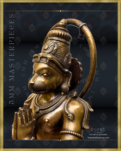 Hanuman Panchaloha Bronze Icon - 18"-  Masterpieces Collection