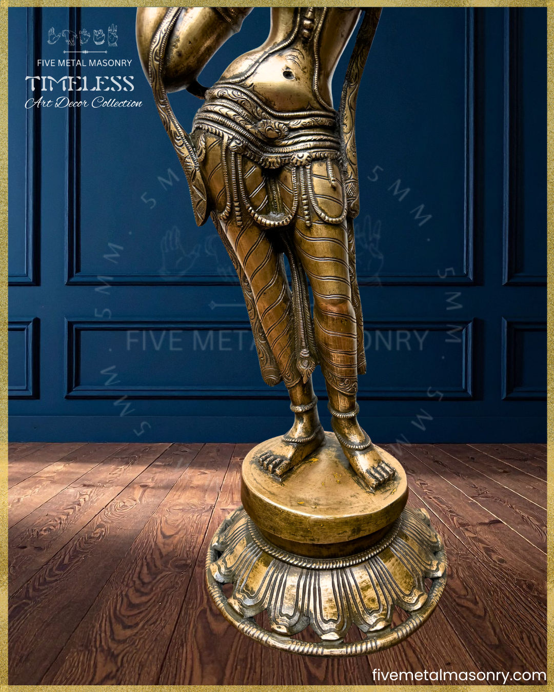 Apsara  Panchaloha Bronze Icon - 22"- Timeless Collection