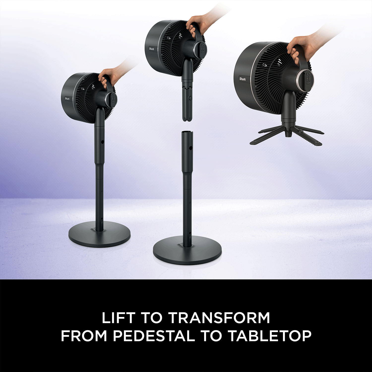 Shark FlexBreeze Cordless Table & Pedestal Fan (FA200IN) | 24 Hrs Battery