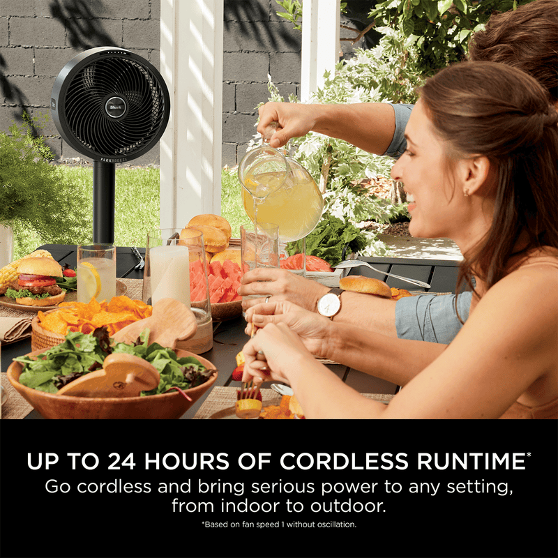 Shark FlexBreeze Cordless Table & Pedestal Fan (FA200IN) | 24 Hrs Battery