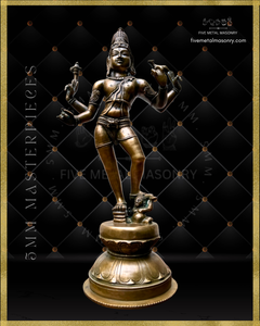 Vinadhara Dakshinamurti Shiva Panchaloha Bronze Icon - 16" - Masterpieces Collection