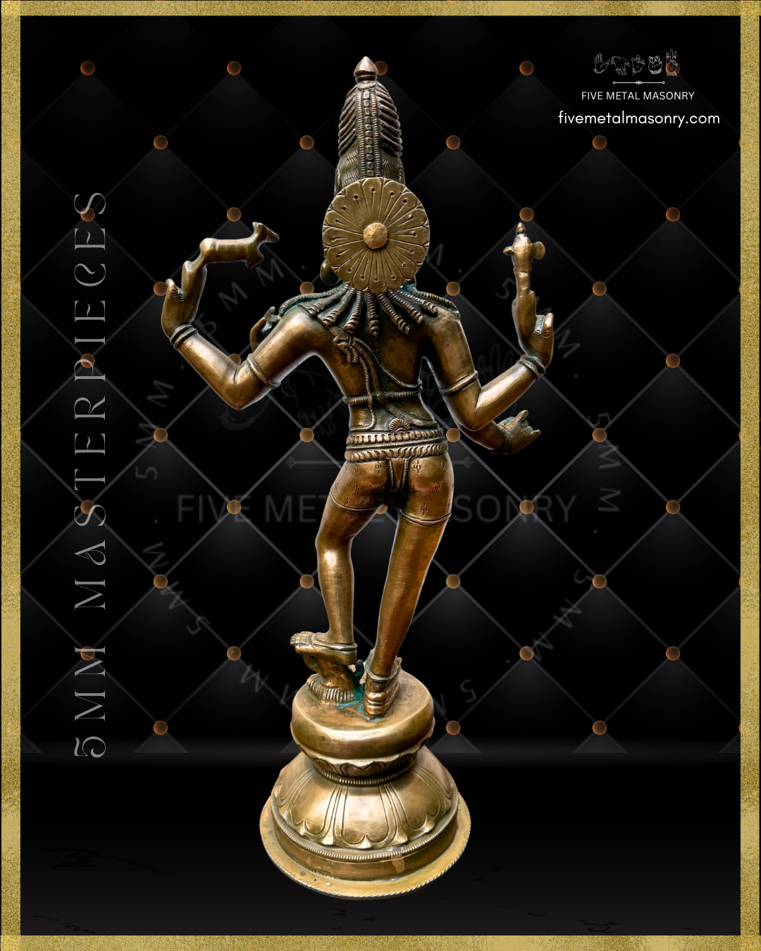 Vinadhara Dakshinamurti Shiva Panchaloha Bronze Icon - 16" - Masterpieces Collection