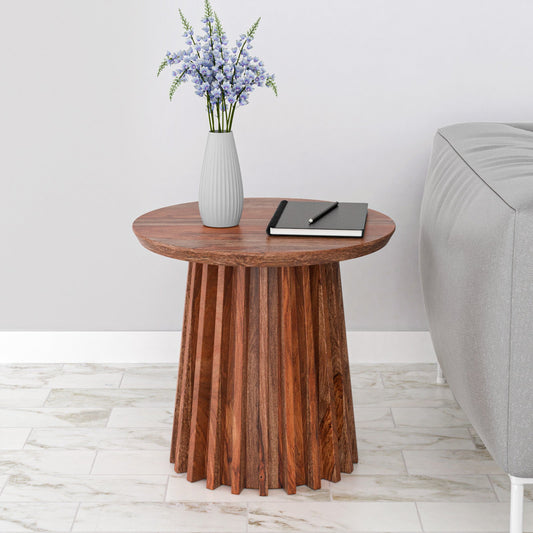 Nilkamal Fancie Wooden Side Table (Dark Brown)