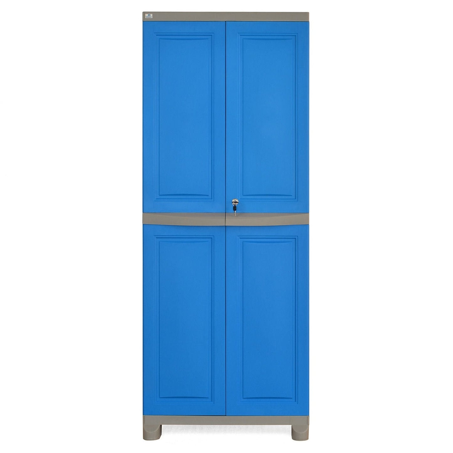 Nilkamal Freedom Big 1 (FB1) Plastic Storage Cabinet (Deep Blue and Grey)