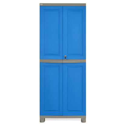 Nilkamal Freedom Big 1 (FB1) Plastic Storage Cabinet (Deep Blue and Grey)