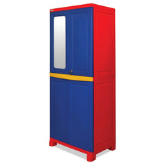 Nilkamal Freedom Big Mirror Cabinet (Pepsi Blue / Bright Red / Yellow)