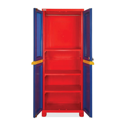 Nilkamal Freedom Big Mirror Cabinet (Pepsi Blue / Bright Red / Yellow)