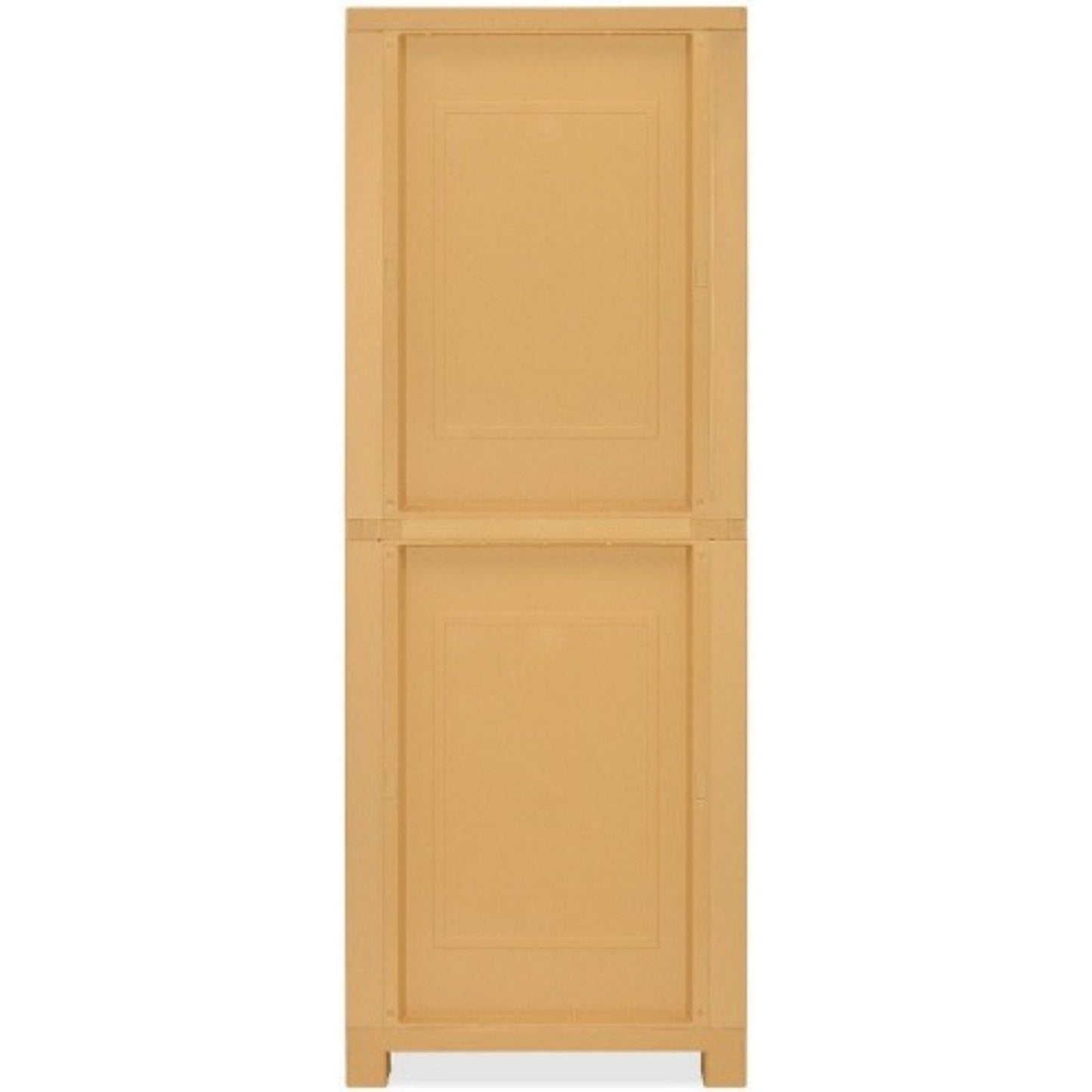 Nilkamal Freedom Big 1 (FB1M) Plastic Storage Cabinet with Mirror (Weather Brown & Biscuit)