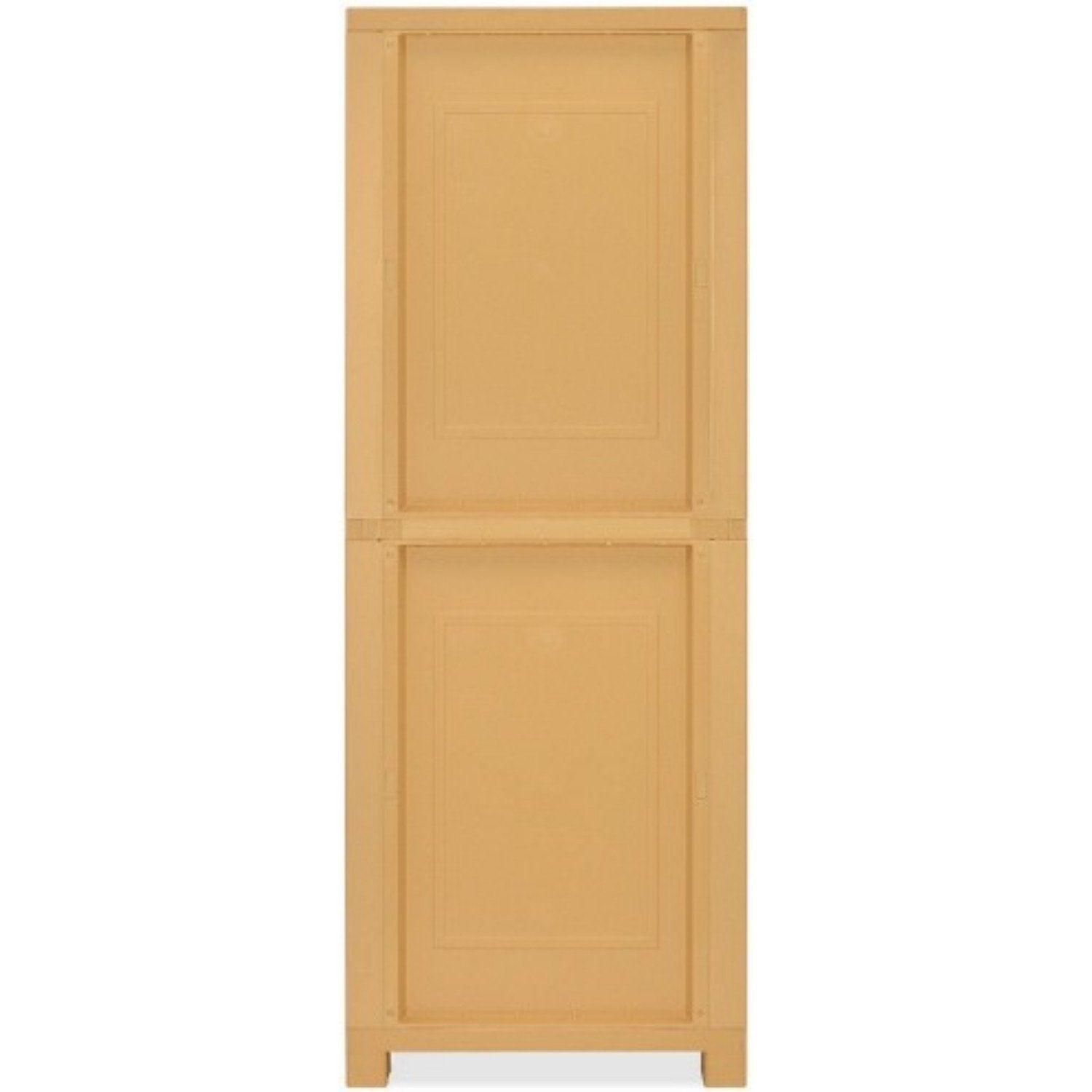Nilkamal Freedom Big 1 (FB1M) Plastic Storage Cabinet with Mirror (Weather Brown & Biscuit)
