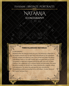 Nataraja Panchaloha Bronze Icon - 6" (without arch)