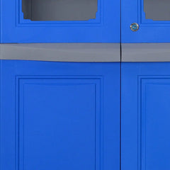 Nilkamal Freedom Big 2 Plastic Cabinet (Deep Blue & Grey)