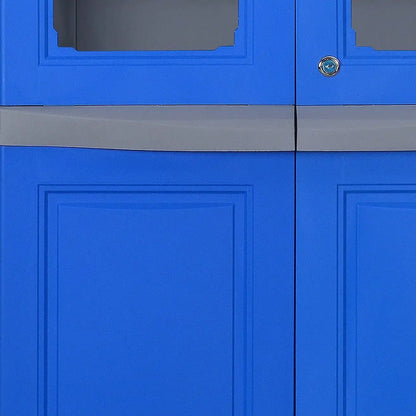 Nilkamal Freedom Big 2 Plastic Cabinet (Deep Blue & Grey)