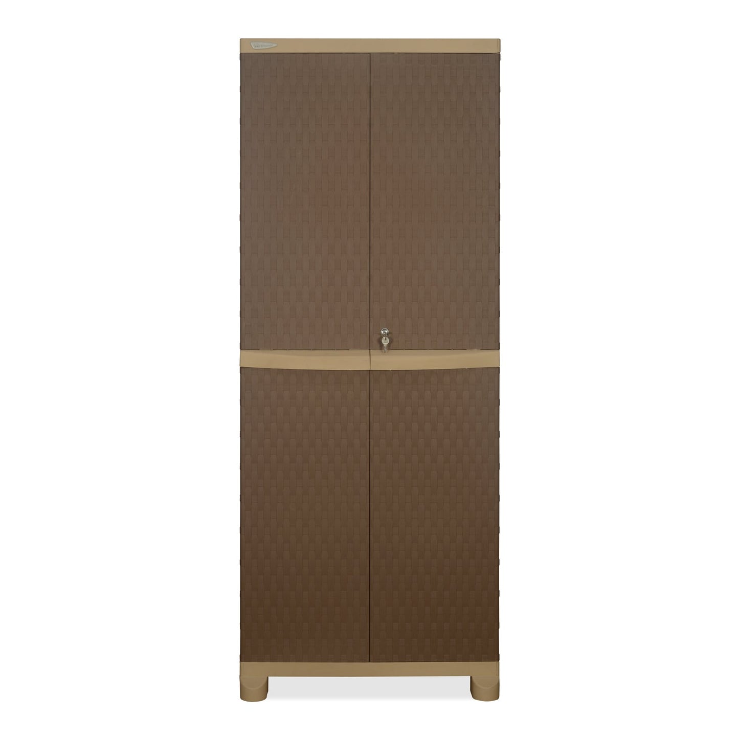 Nilkamal Freedom Big 6 (FB 6) Plastic Storage Cabinet (Ratan Dark Beige / New Cream)