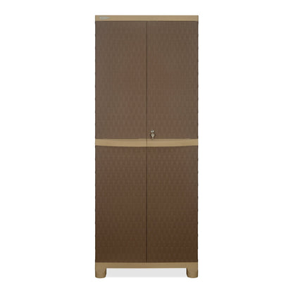 Nilkamal Freedom Big 6 (FB 6) Plastic Storage Cabinet (Ratan Dark Beige / New Cream)