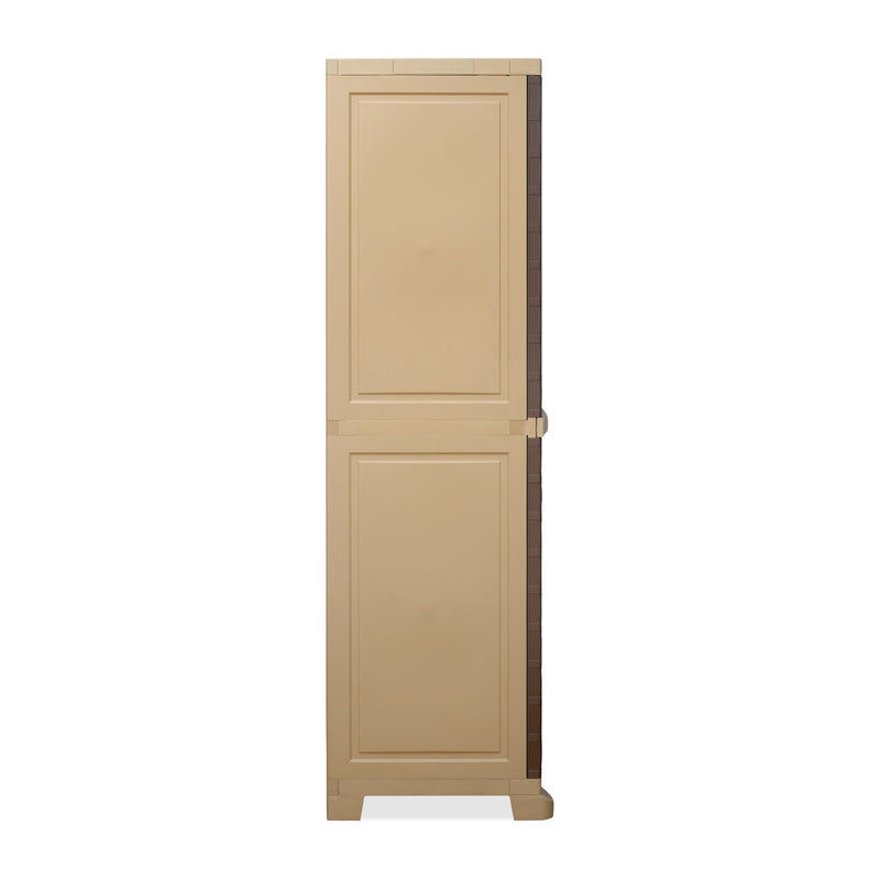 Nilkamal Freedom Big 6 (FB 6) Plastic Storage Cabinet (Ratan Dark Beige / New Cream)