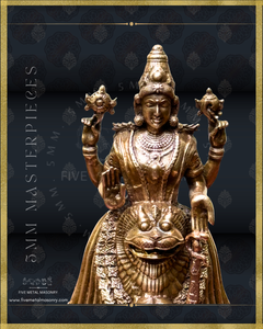 Kollur Mookambika  Panchaloha Bronze Icon - 5"-  Masterpieces Collection