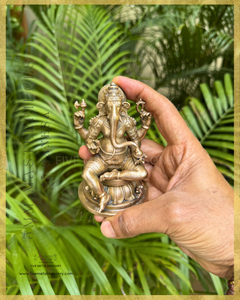Ganesa Panchaloha Bronze Icon - 4"-  Masterpieces Collection