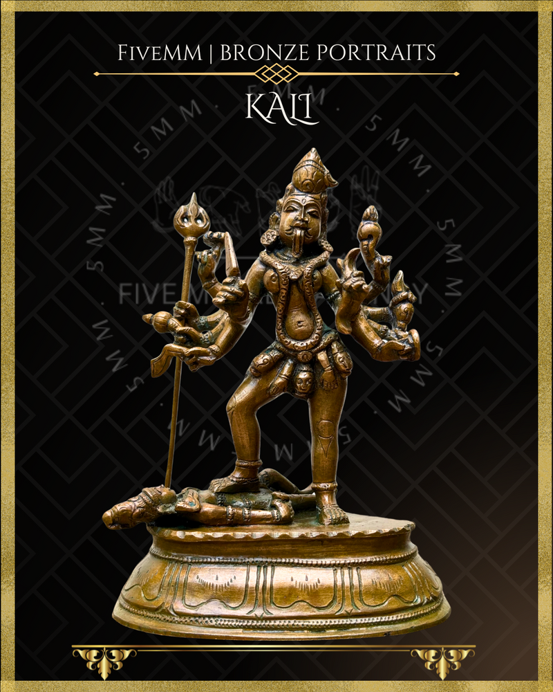 Kali Panchaloha Bronze Icon - 6"