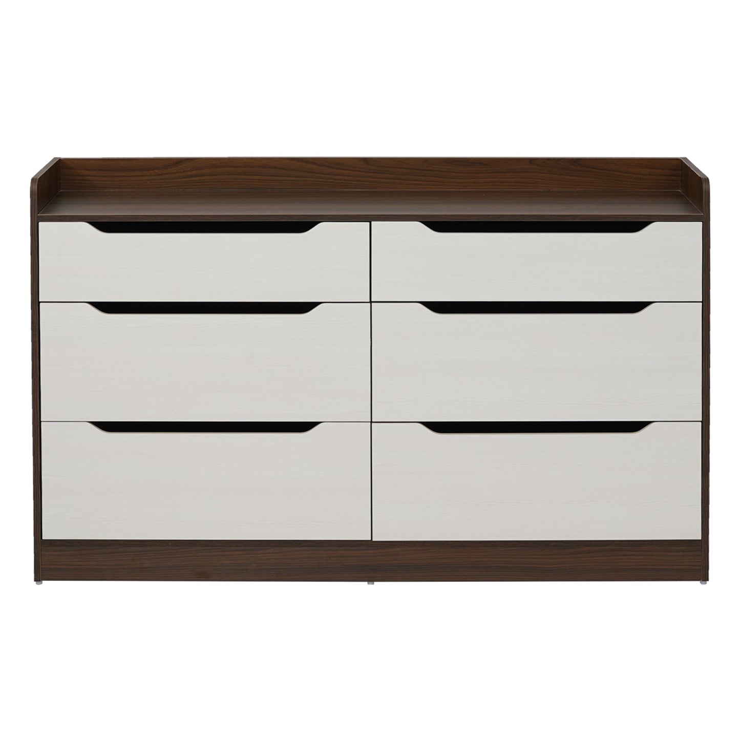 Nilkamal Febian Chest of 6 Drawers (Walnut & White)