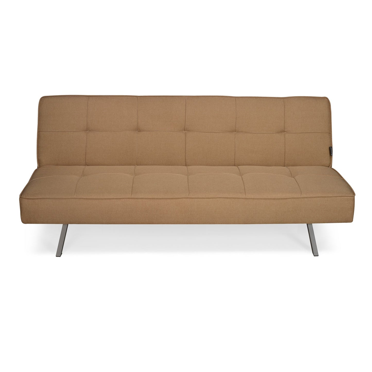 Nilkamal Felecia Fabric Sofa Cum Bed (Dark Beige)