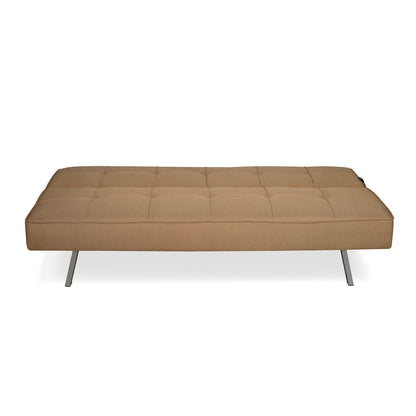 Nilkamal Felecia Fabric Sofa Cum Bed (Dark Beige)
