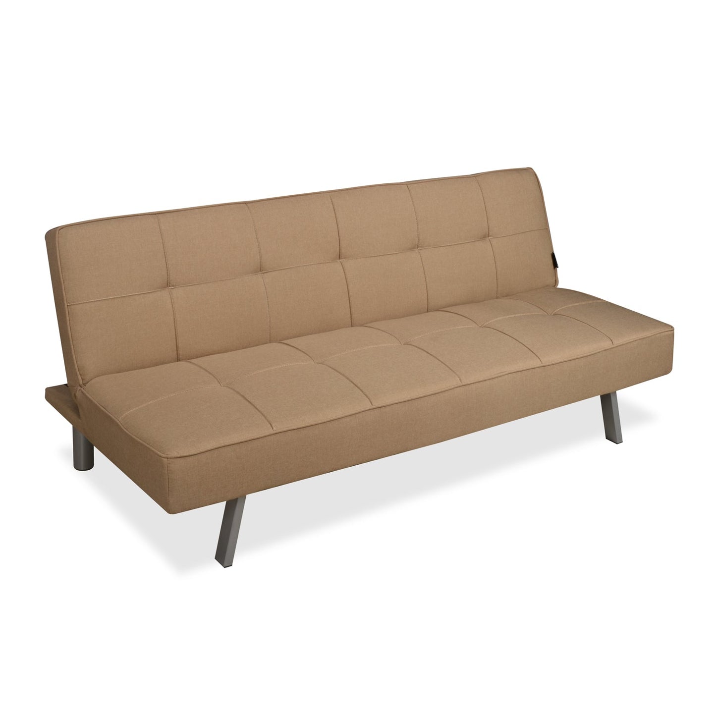 Nilkamal Felecia Fabric Sofa Cum Bed (Dark Beige)
