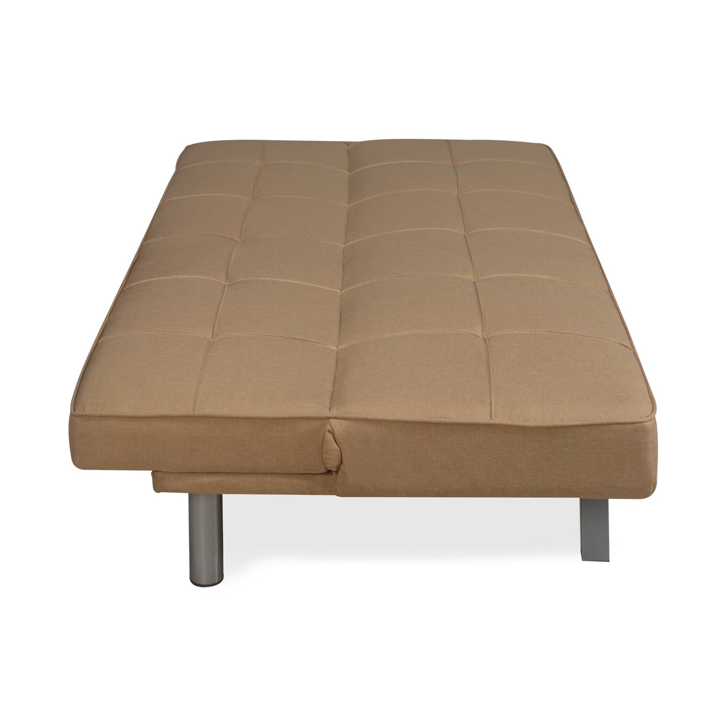 Nilkamal Felecia Fabric Sofa Cum Bed (Dark Beige)
