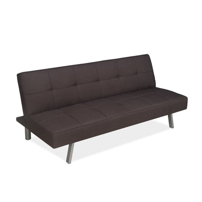 Nilkamal Felecia Fabric Sofa Cum Bed (Dark Grey)