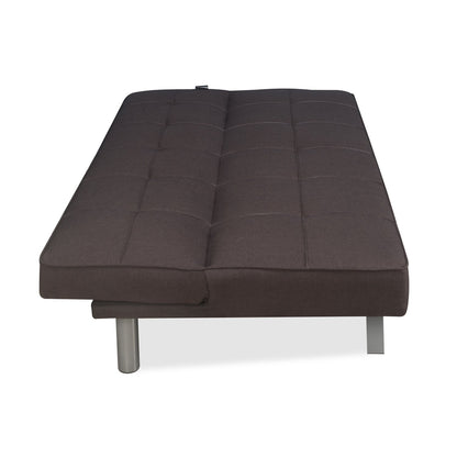 Nilkamal Felecia Fabric Sofa Cum Bed (Dark Grey)