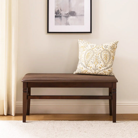 Nilkamal Fern Multi Use Medium Sitting Bench for Living Room | Dining Room (Erin Brown)