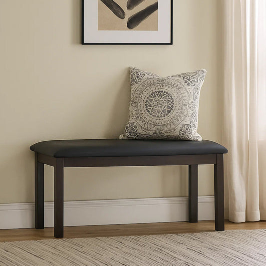 Nilkamal Mauna Multi Use Medium Sitting Bench for Living Room | Dining Room (Dark Cappuccino)