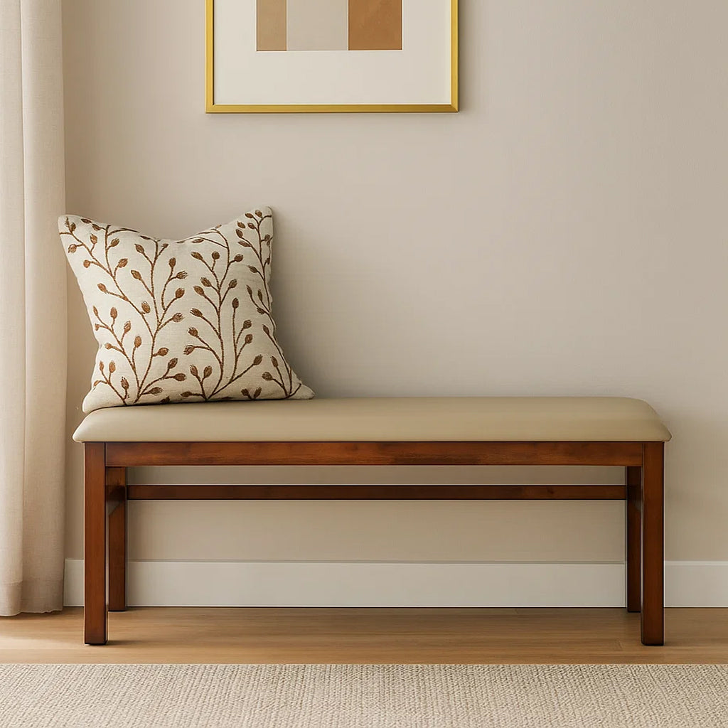 Nilkamal Pearl Multi Use Long Sitting Bench for Living Room | Dining Room (Cappuccino)