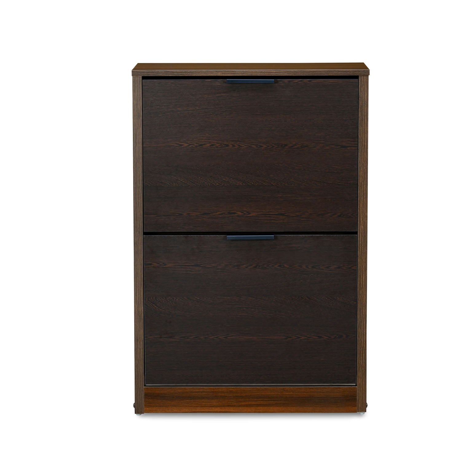 Nilkamal Florine Engineered Wood 2 Tier Shoe Cabinet (Walnut & Wenge)
