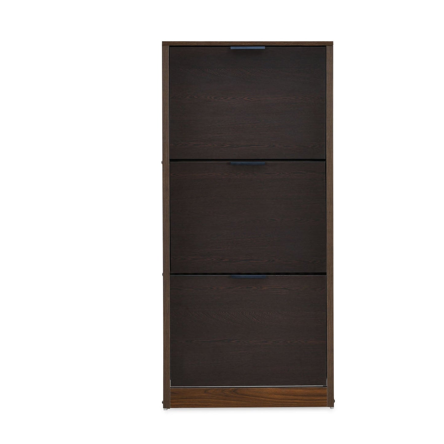 Nilkamal Florine 3 Tier Engineered Wood Shoe Cabinet (Walnut & Wenge)