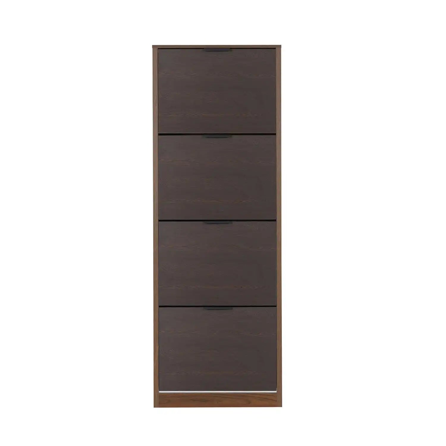 Nilkamal Florine Engineered Wood 4 Tier Shoe Rack (Walnut & Wenge)