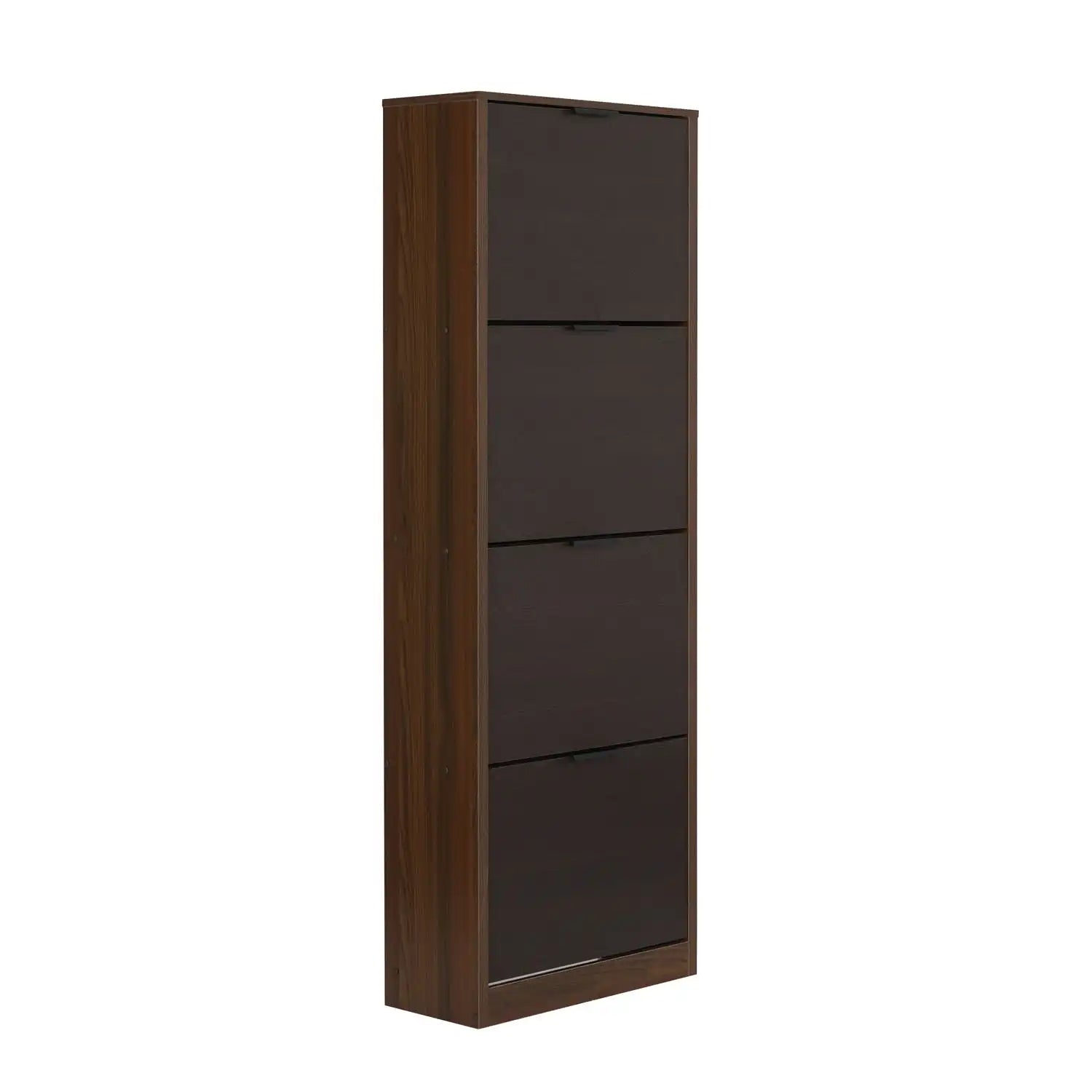Nilkamal Florine Engineered Wood 4 Tier Shoe Rack (Walnut & Wenge)