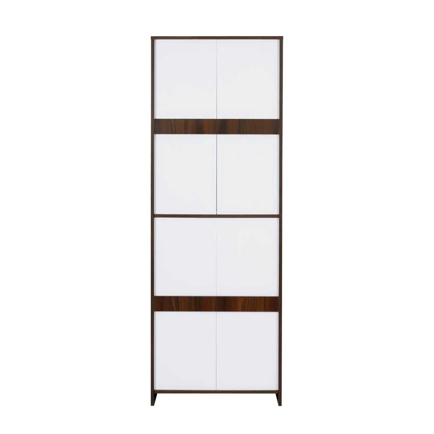 Nilkamal Florine Engineered Wood 4 Tier Shoe Rack (Walnut & Wenge)