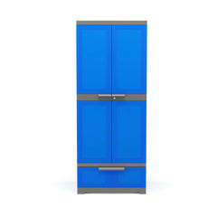 Nilkamal Freedom FMDR 1B Plastic Storage Cabinet with 1 Drawer (Deep Blue / Grey)