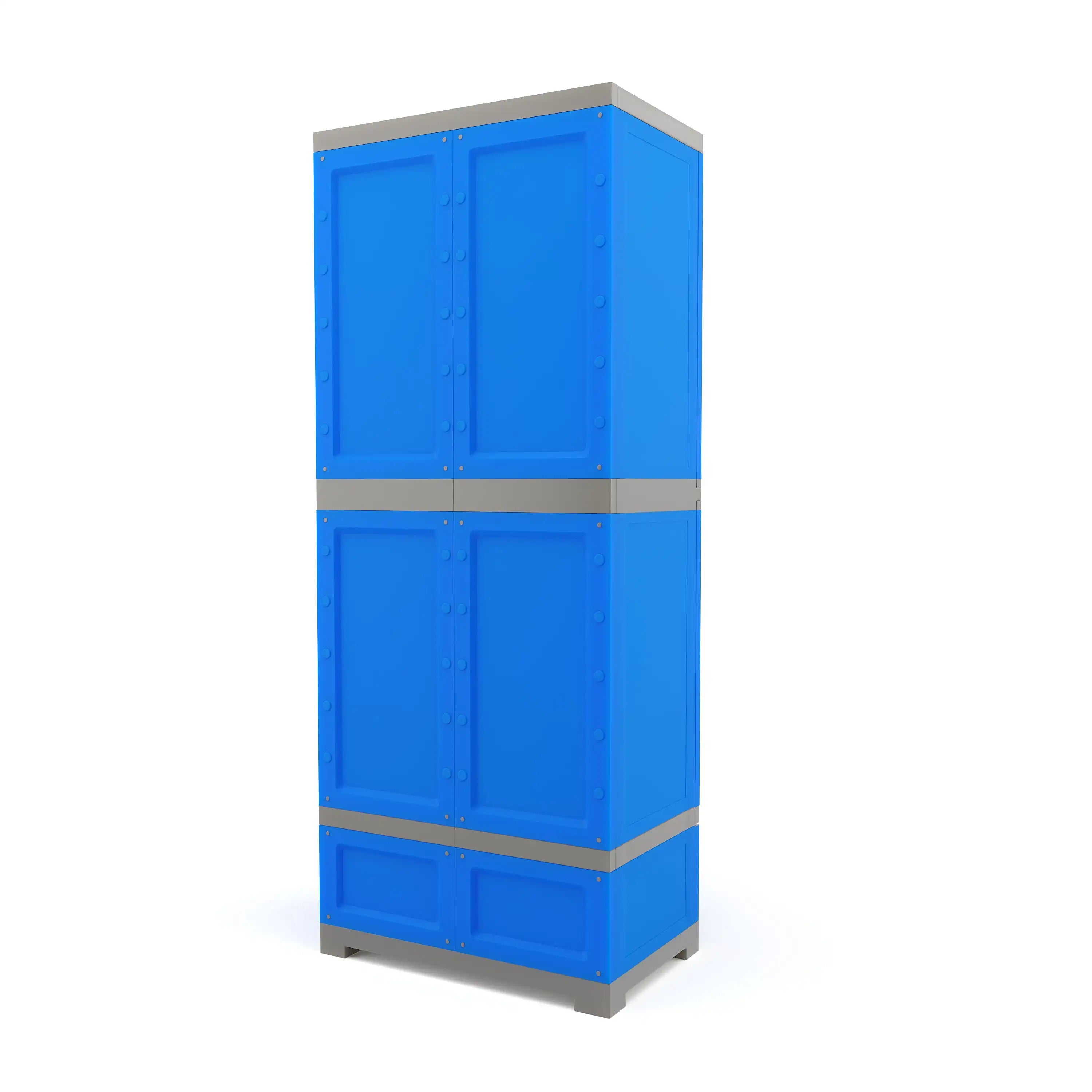 Nilkamal Freedom FMDR 1B Plastic Storage Cabinet with 1 Drawer (Deep Blue / Grey)