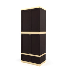 Nilkamal Freedom FMDR 1B Plastic Storage Cabinet with 1 Drawer (Weathered Brown / Biscuit)