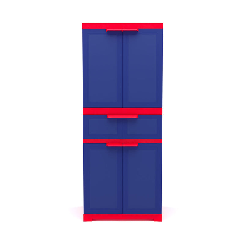 Nilkamal Freedom with 1 Drawer (Pepsi Blue / Bright Red / Yellow)