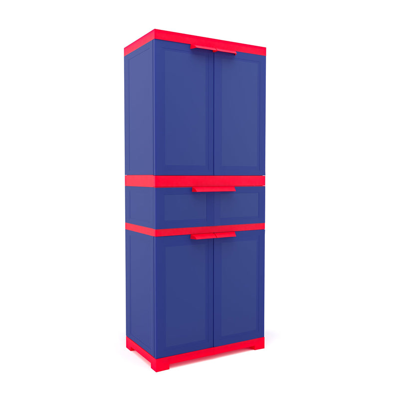 Nilkamal Freedom with 1 Drawer (Pepsi Blue / Bright Red / Yellow)