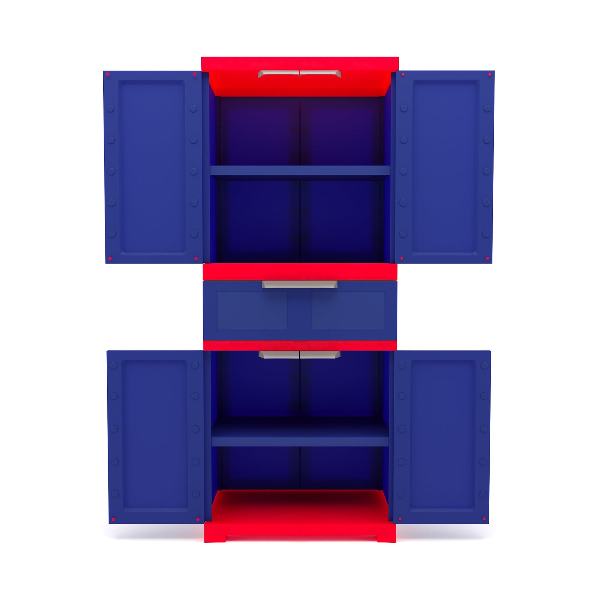 Nilkamal Freedom with 1 Drawer (Pepsi Blue / Bright Red / Yellow)