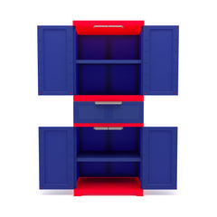 Nilkamal Freedom with 1 Drawer (Pepsi Blue / Bright Red / Yellow)