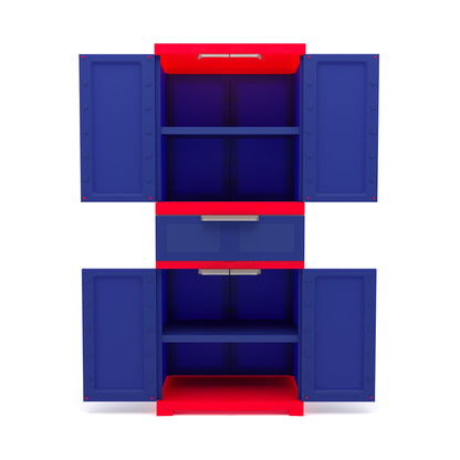 Nilkamal Freedom with 1 Drawer (Pepsi Blue / Bright Red / Yellow)