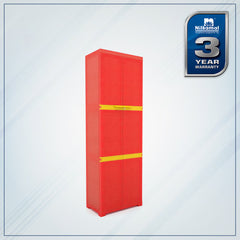 Nilkamal Freedom Mini Large (FML) Plastic Storage Cabinet (Bright Red / Yellow)